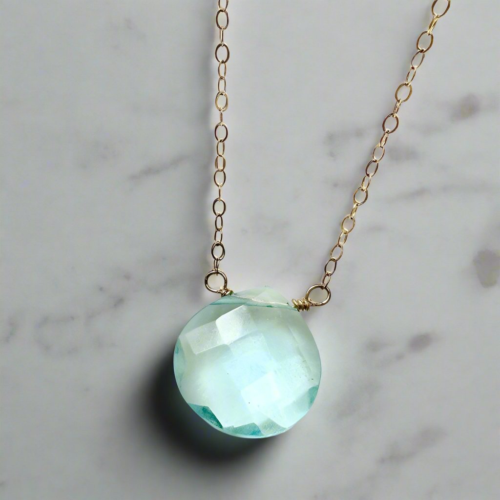 Aquamarine Chelsea Necklace - djoyr