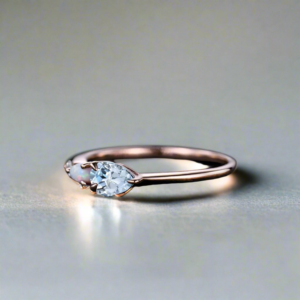 Aquamarine Terminus Ring - djoyr