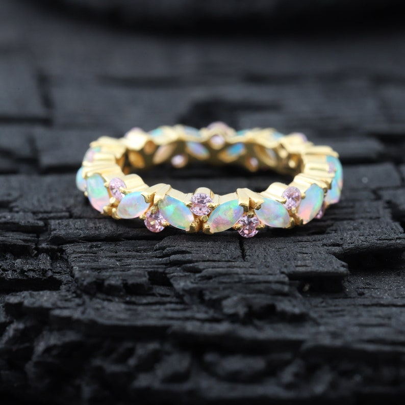 Ring of StarLight in Fire Opal