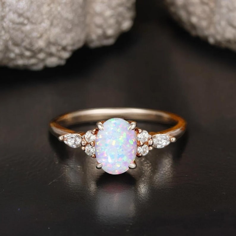 Opal Triad ring