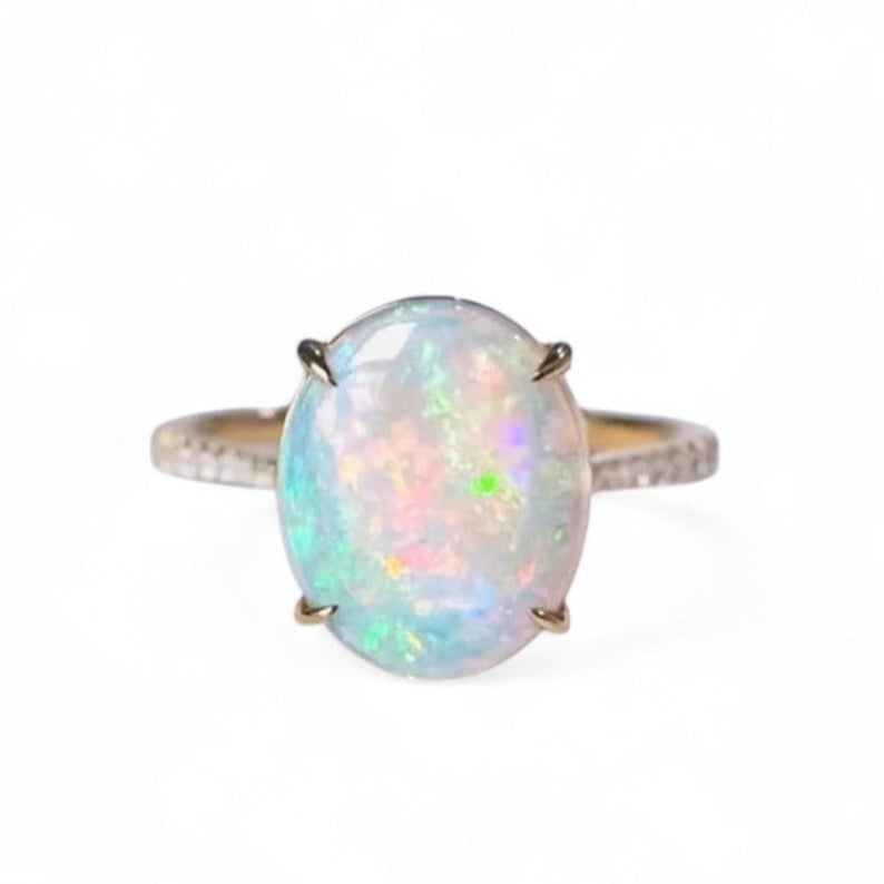 Opal Orbit of desire Ring