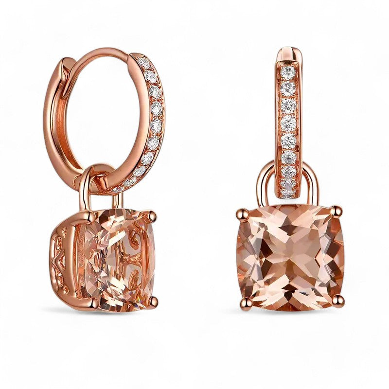 Morganite Drop earrings