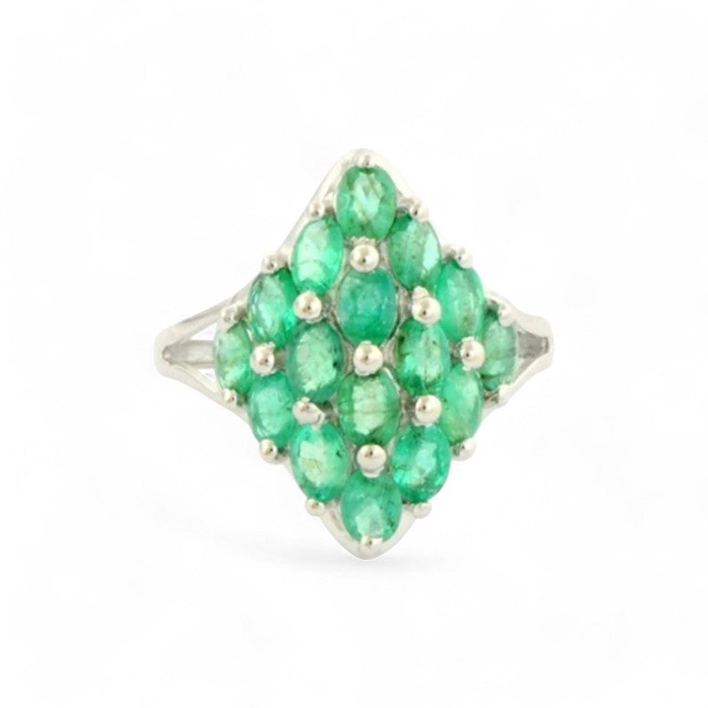Whispering Hills Ring in Lab Grown Emerald - djoyr