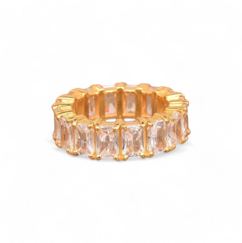 Moissanite Eternity band - djoyr