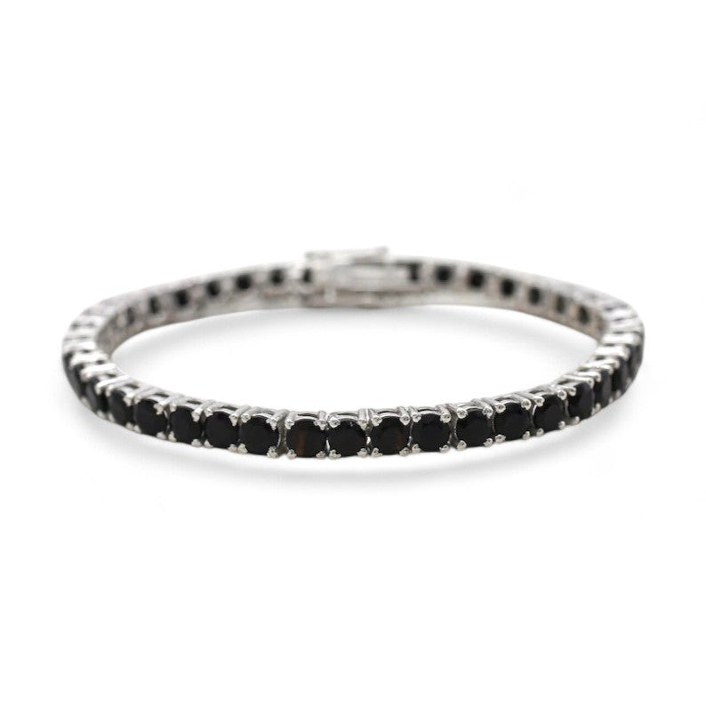 Black Onyx Tennis Bracelet - djoyr