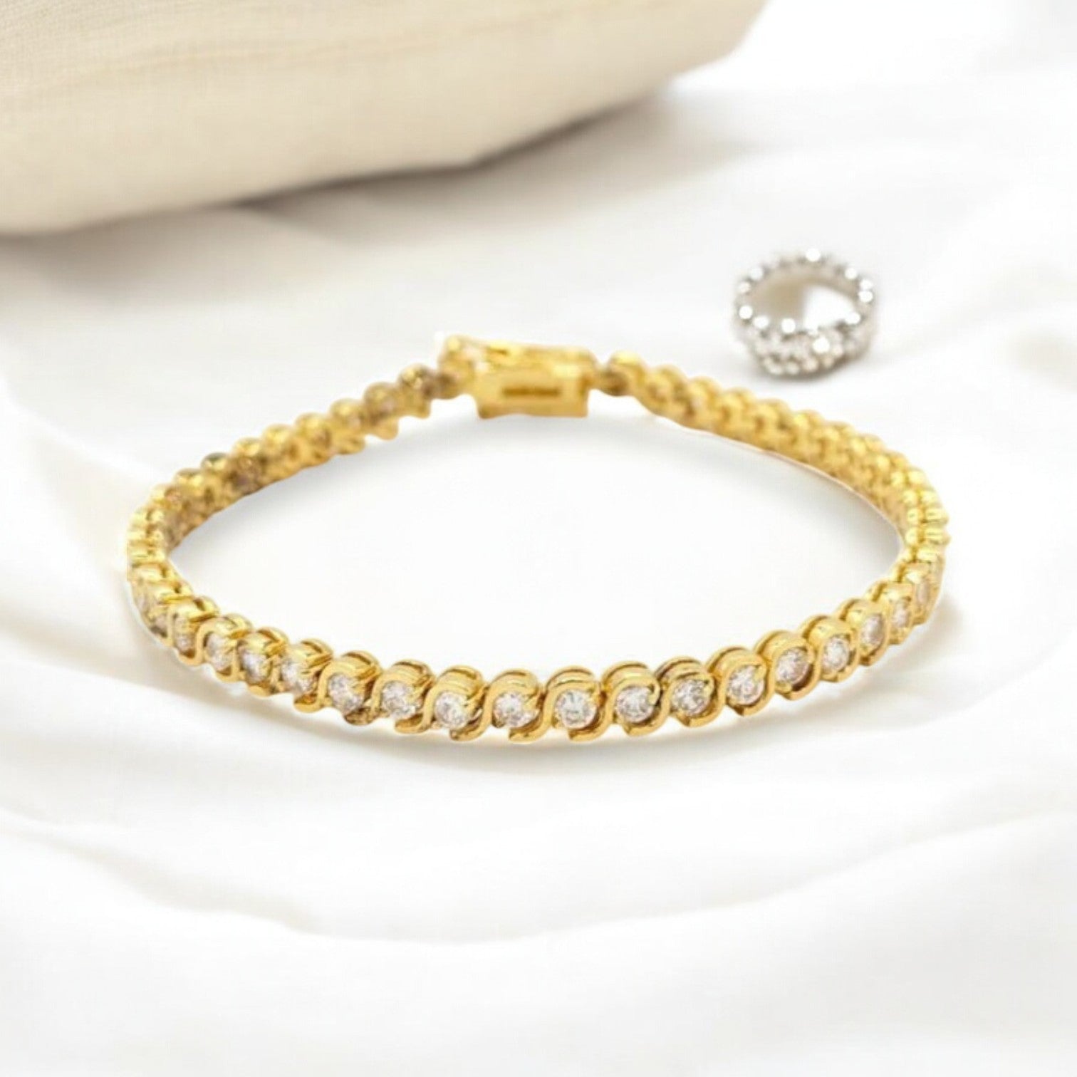 Moissanite Tennis Ogee Bracelet - djoyr