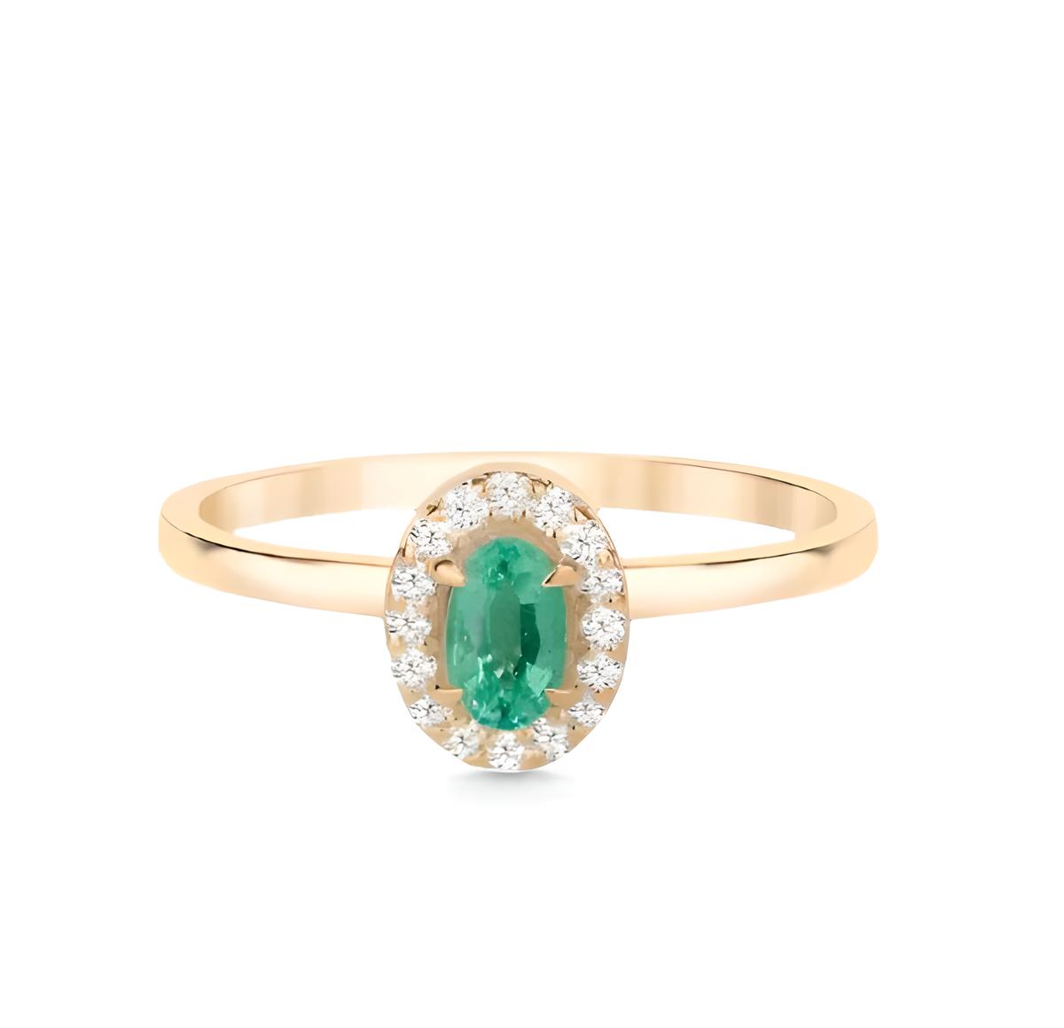 Lab grown Emerald Canopy Ring - djoyr