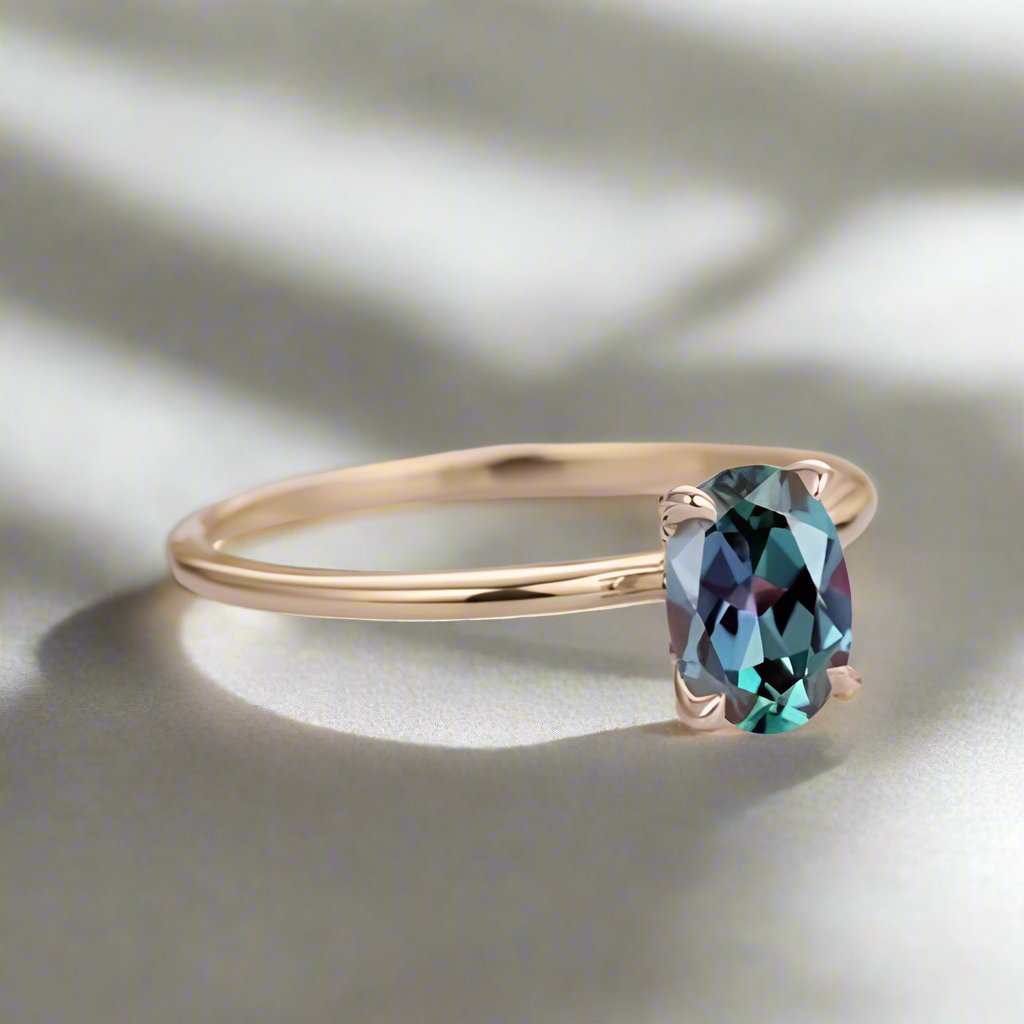 Alexandrite Oval Cut Ring - djoyr