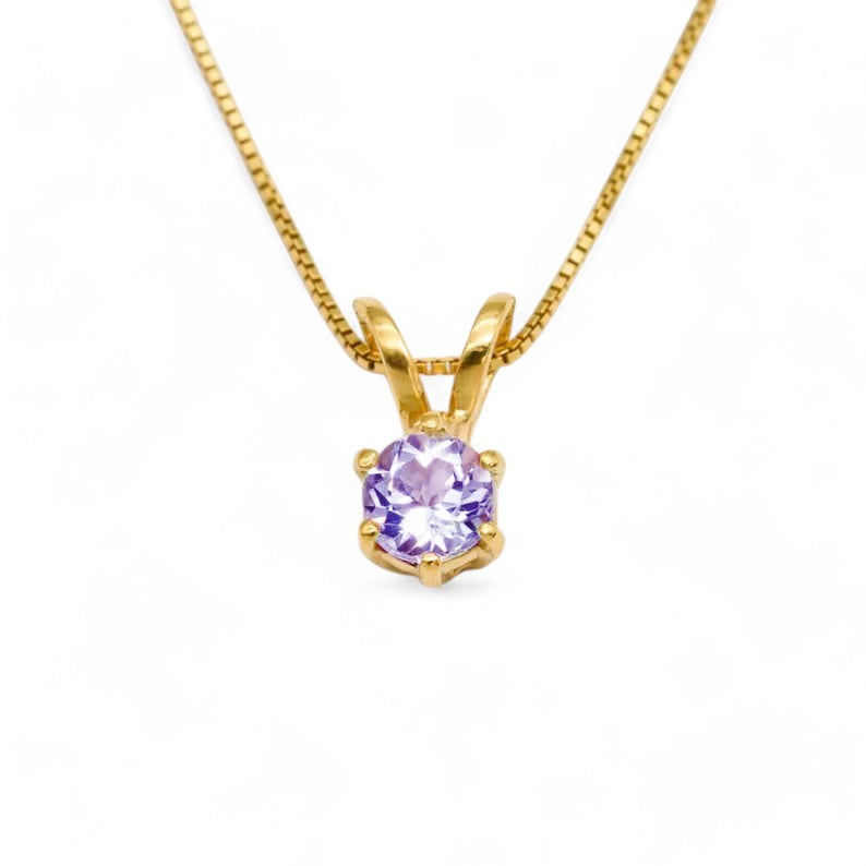 Tanzanite Solitaire Pendent