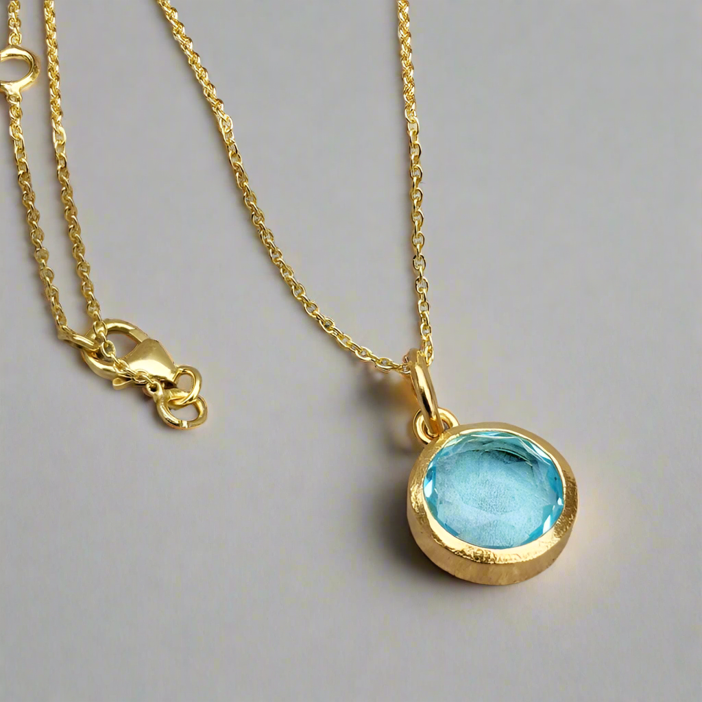 Ebb Aquamarine Pendant - djoyr