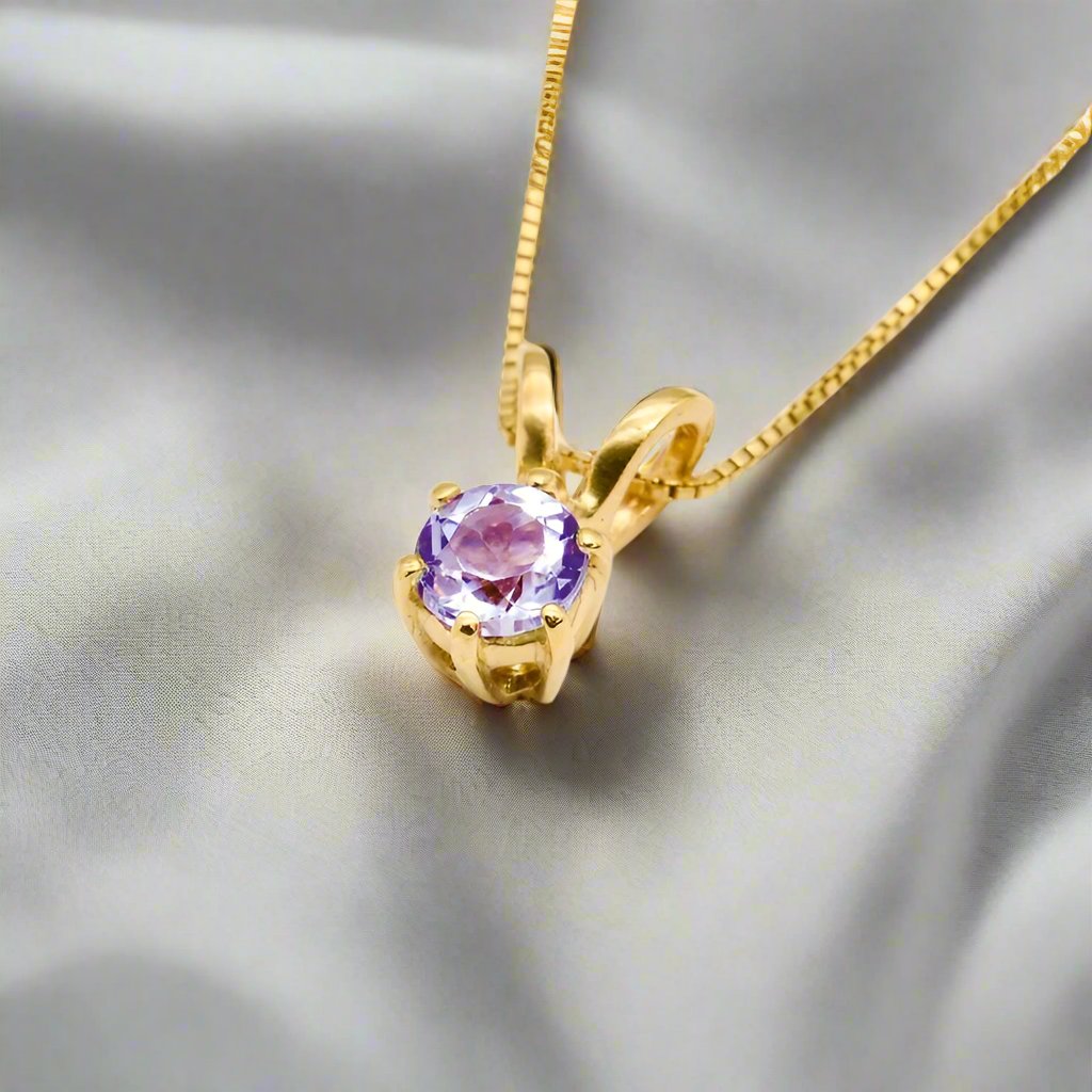 Tanzanite Solitaire Pendent - djoyr