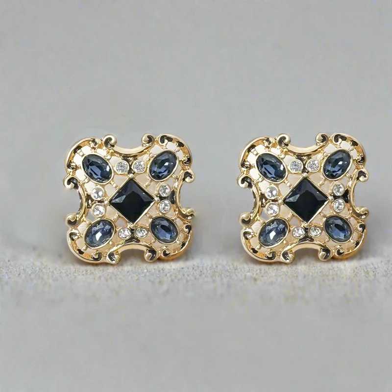 Fenestra lab sapphire studs - djoyr