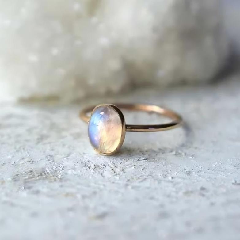 Oval Opal Ring