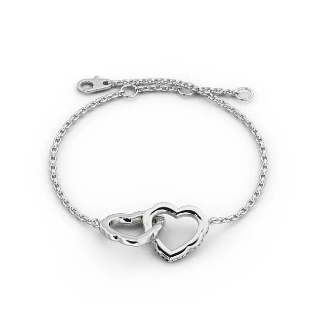 Heart Lab-Grown Diamond Bracelet - djoyr