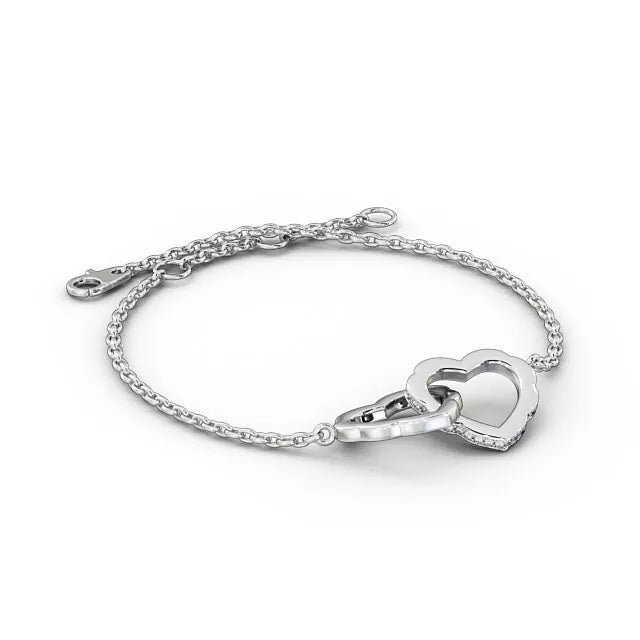 Heart Lab-Grown Diamond Bracelet - djoyr