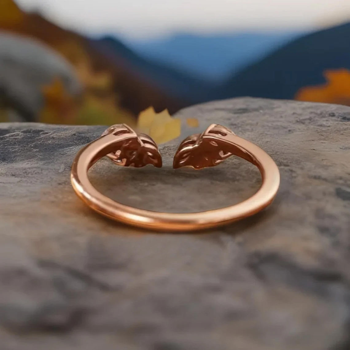 Nebula Rose Gold Vermeil ring - djoyr