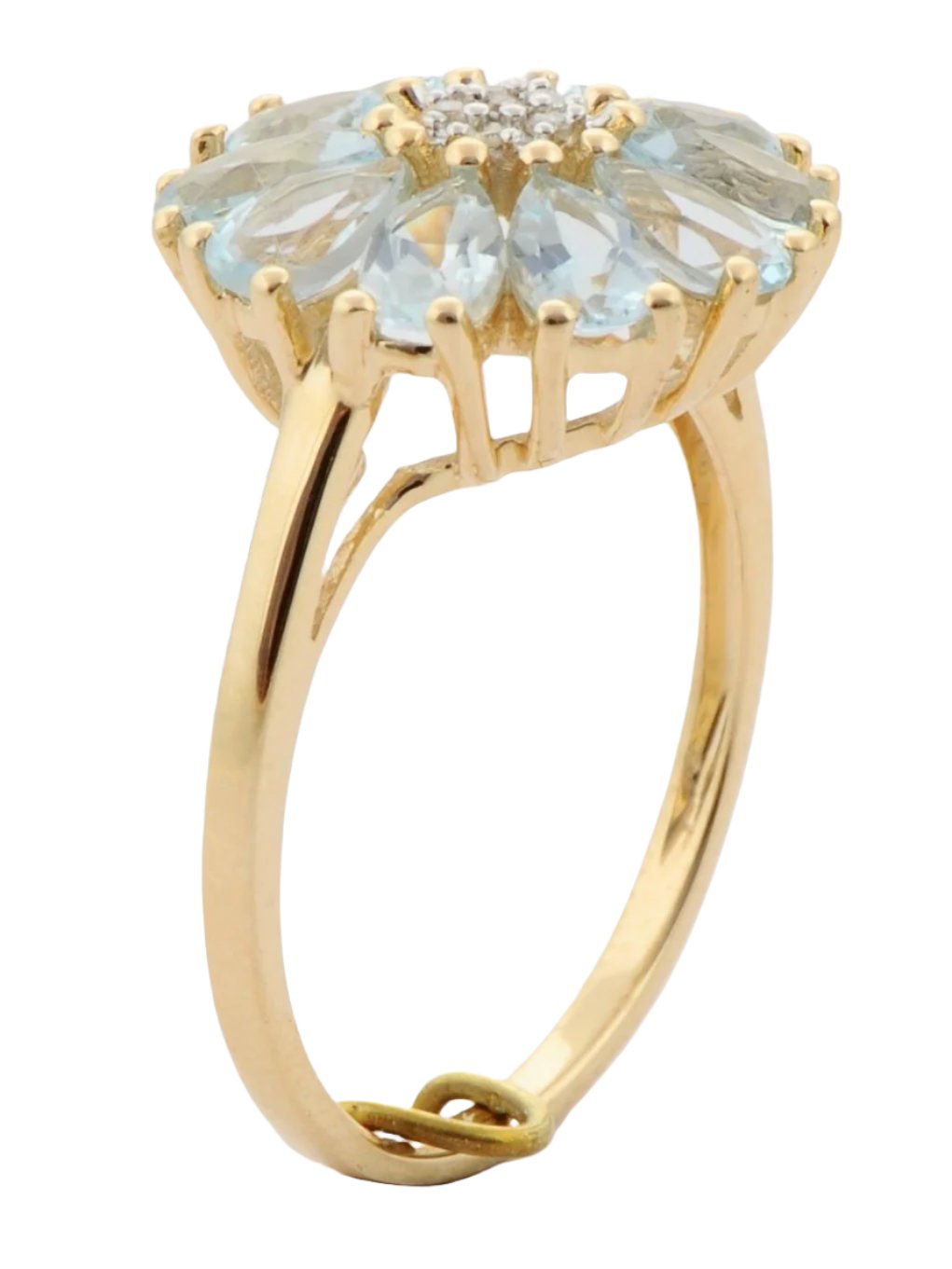 Fioritura Ring in Aquamarine - djoyr